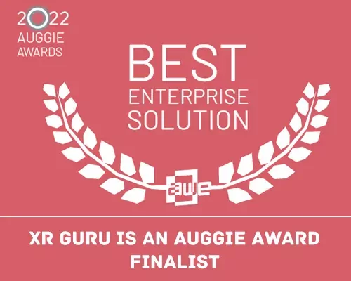 XR Guru is a 2021 Auggie Award Finalist for Best Enterprise Solution